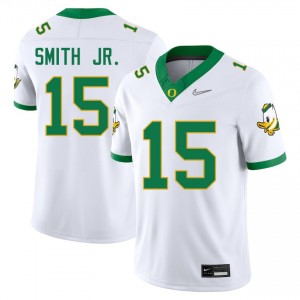 #15 Akili Smith Jr. Oregon Ducks White Mens Jerseys NCAA College Football 472054-987