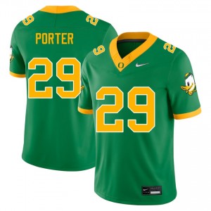 #29 Ashton Porter University of Oregon Green Men Jersey Alumni College Football 641542-250