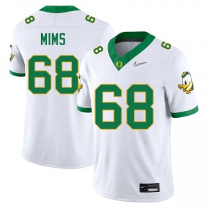 #68 Auston Mims UO White Men Jersey 2025-26 College Football 136449-563