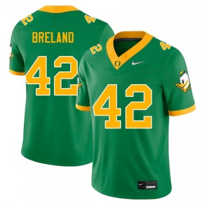 #42 Aydin Breland Oregon Ducks Green Mens Jersey University College Football 373258-699