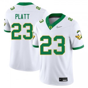 #23 Brayden Platt Ducks White Men's Jersey University College Football 939573-384