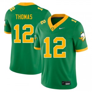 #12 Brock Thomas University of Oregon Green Men Jersey Replica College Football 945106-108