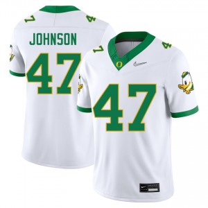 #47 Elijah Rushing UO White Men's Jerseys Stitched College Football 363483-900