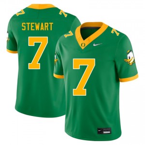 #7 Evan Stewart The Ducks Green Men's Jersey Replica College Football 109195-931