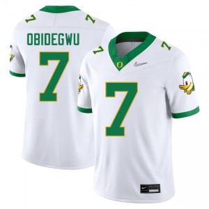 #7 Ify Obidegwu The Ducks White Men's Jersey High School College Football 868653-802