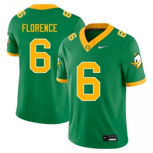 #6 Jahlil Florence Ducks Green Mens Jerseys University College Football 732109-135