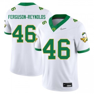 #46 James Ferguson-Reynolds Oregon White Men's Jersey Player College Football 990631-802