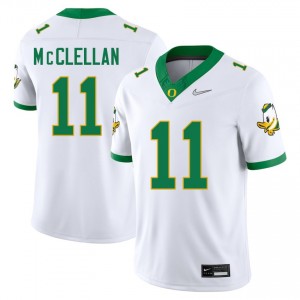 #11 Jeremiah McClellan The Ducks White Men Jerseys Official College Football 374213-733