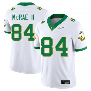 #84 Jovon McRae II University of Oregon White Men's Jersey NCAA College Football 229880-783