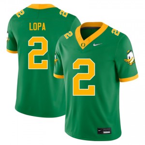 #2 Kingston Lopa Oregon Ducks Green Mens Jersey Embroidery College Football 512993-937