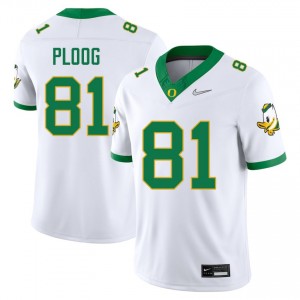 #81 Vander Ploog UO White Mens Jerseys NCAA College Football 108664-442