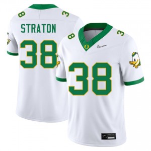#38 Will Straton The Ducks White Men Jerseys Player College Football 591361-775
