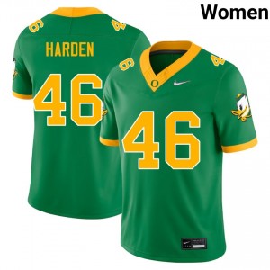 #46 Jay Harden The Ducks Green Women's Jersey 2025-26 College Football 243601-615