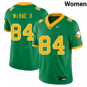 #84 Jovon McRae II Ducks Green Women's Jerseys Replica College Football 170214-518