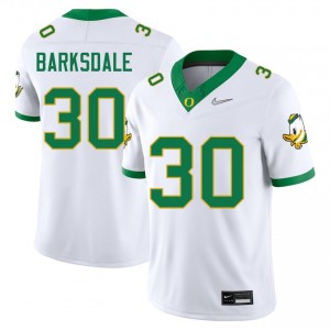 #30 Xavier Barksdale Ducks White Men Jerseys High School College Football 844084-635