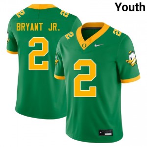 #2 Gary Bryant Jr. The Ducks Green Youth Jersey University College Football 309090-888