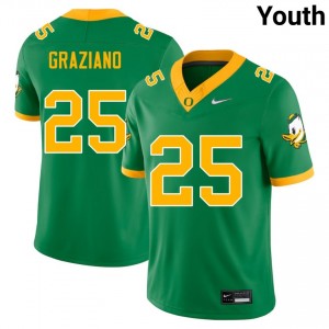 #25 Rocco Graziano University of Oregon Green Youth Jerseys Embroidery College Football 510122-261