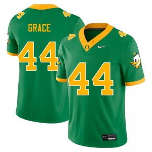 #44 Zach Grace UO Green Men's Jerseys Stitched College Football 242307-305